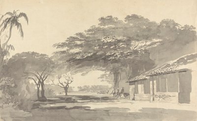 Sepoys descansando bajo los árboles de Samuel Davis