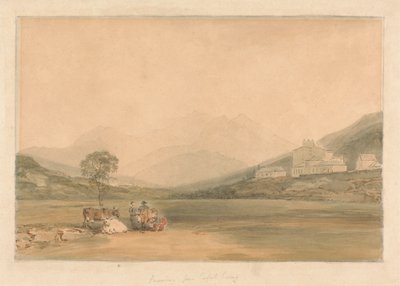 Snowdon desde Capel Curig de Samuel Davis