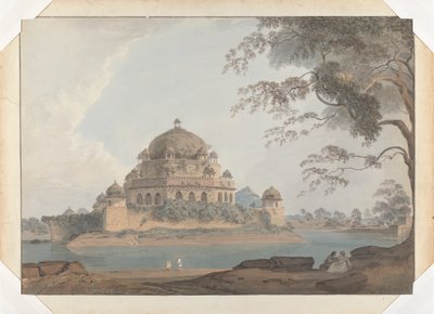 Vista de la tumba de Shershah en Sasaram (Bihar) de Samuel Davis
