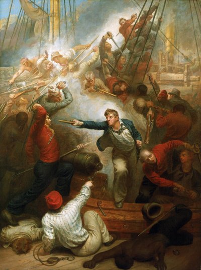 El capitán William Rogers captura el mercante "Le Jeune Richard" el 1 de octubre de Samuel Drummond