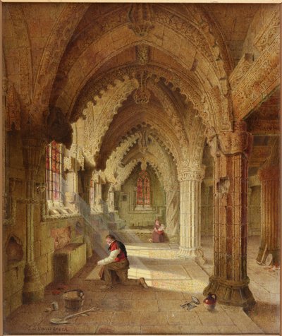 Capilla de Rosslyn, c.1852 de Samuel Dukinfield Swarbreck
