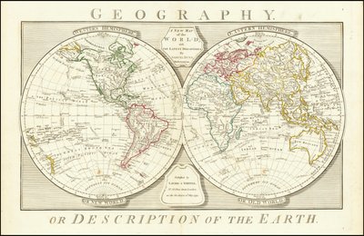 Mapa del mundo de 1794 por Samuel Dunn de Samuel Dunn