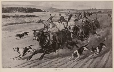 ¡Bravo Toro! (litografía) de Samuel Edmund (after) Waller