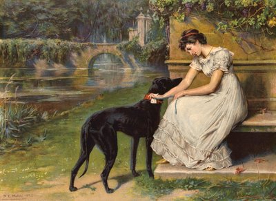 El mensajero del amor (litografía) de Samuel Edmund (after) Waller