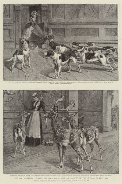 Se le solicita mantener las puertas del vestíbulo cerradas debido a los animales en el parque de Samuel Edmund Waller