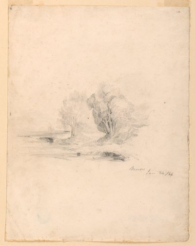 Arroyo y árboles de Samuel Finley Breese Morse