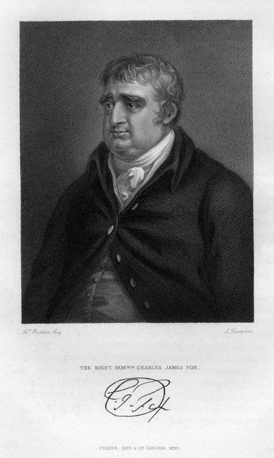 Charles James Fox 1749-1806, estadista whig, 1830 de Samuel Freeman