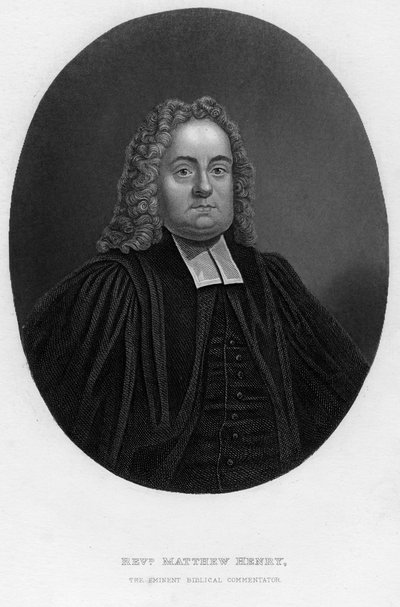 Matthew Henry 1662-1714, comentarista bíblico y clérigo inglés, siglo XIX de Samuel Freeman