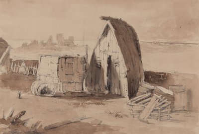 La playa en Hastings de Samuel Gillespie Prout
