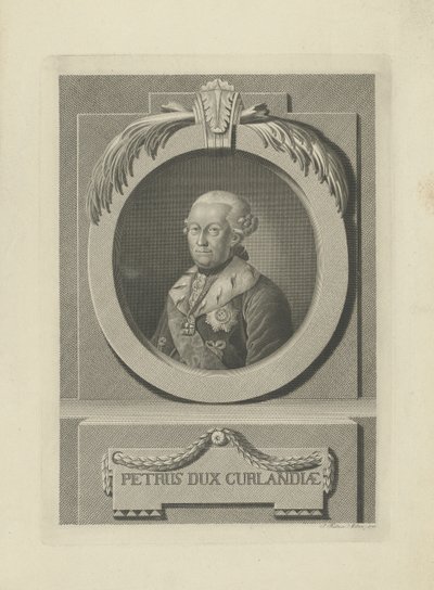 Peter von Biron 1724-1800, Duque de Curlandia y Semigalia, 1781 de Samuel Gottlieb Kuetner