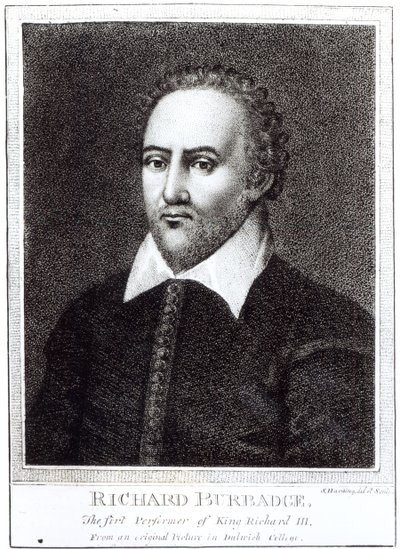 Retrato de Richard Burbadge (1573-1619) de Samuel Harding