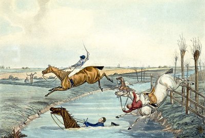 Segunda milla, de Steeplechasing (grabado por Charles Hunt) de Samuel Henry (after) Alken