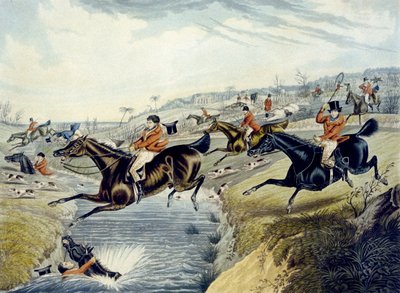 La gran caza del zorro de Leicestershire, placa 2 (grabado por Charles Hunt) de Samuel Henry (after) Alken