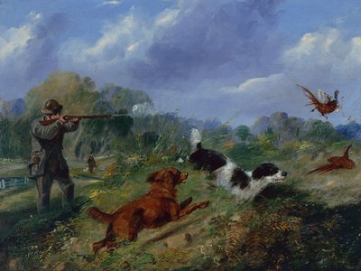 Tiro al Faisán (aceite) de Samuel Henry Alken