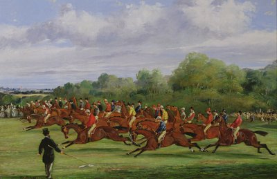 El inicio del Derby de 1862, 1862 de Samuel Henry Alken