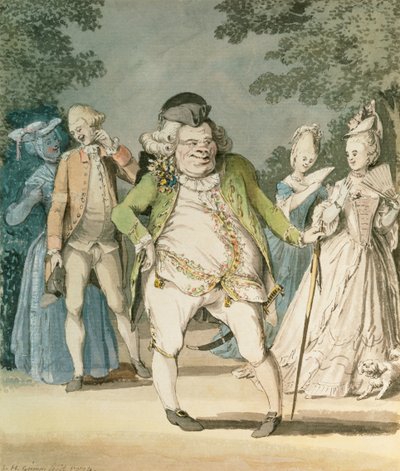 El Macaroni, 1774 de Samuel Hieronymous Grimm