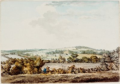 La vieja casa en el Grange y Barber Wood, 1787 de Samuel Hieronymous Grimm