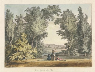 Entre Chiswick y Brentford de Samuel Hieronymus Grimm