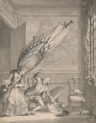 La dama francesa en Londres de Samuel Hieronymus Grimm