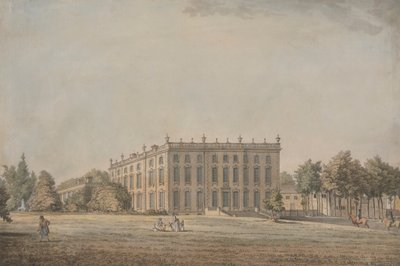 Vista de Wingerworth Hall, Derbyshire de Samuel Hieronymus Grimm