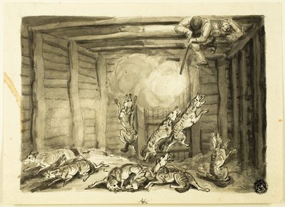 Caza de lobos en Rusia de Samuel Howett