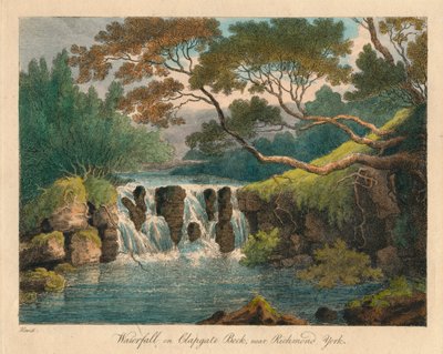 Cascada en Clapgate Beck, cerca de Richmond, York, finales del siglo XVIII-principios del siglo XIX de Samuel Howitt
