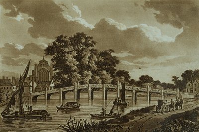 Puente de Hampton Court, ilustración de 