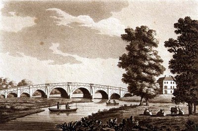 Puente de Walton, Surrey, ilustración de 