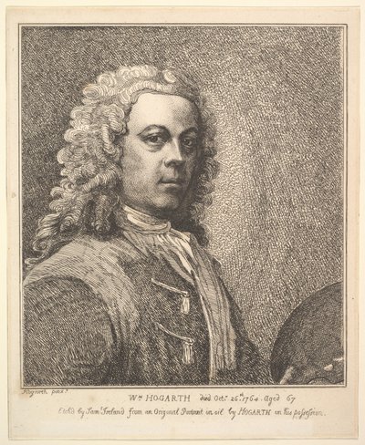 William Hogarth, Autorretrato, 1785 de Samuel Ireland