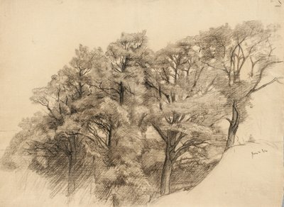 Paisaje con árboles, 1884 de Samuel Isham