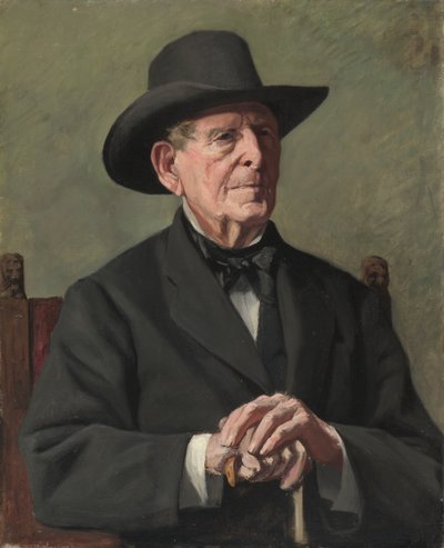 Retrato de un "viejo capitán de mar" de Samuel Isham