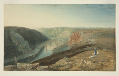 La garganta del Avon desde cerca del Observatorio de Clifton, c.1825 de Samuel Jackson