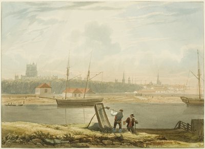 Vista del Puerto Flotante, c.1825 de Samuel Jackson