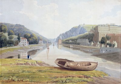 Vista del Avon con Hotwells y Clifton, c.1825 de Samuel Jackson
