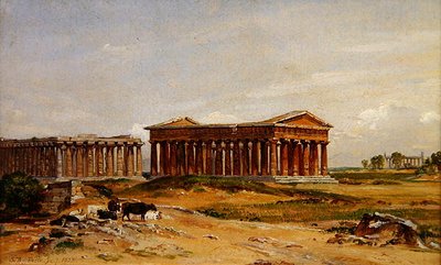 Las ruinas de Paestum de Samuel James Ainsley