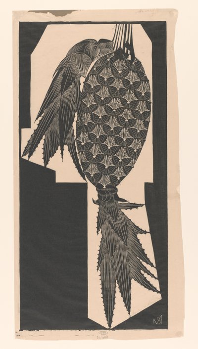 Ananas (título original del objeto) de Samuel Jessurun de Mesquita (signed by artist)