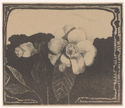 Camelia, dejó una flor en capullo de Samuel Jessurun de Mesquita (signed by artist)