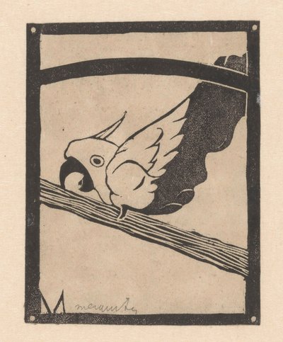 Papá (cacatúa gritona) de Samuel Jessurun de Mesquita (signed by artist)
