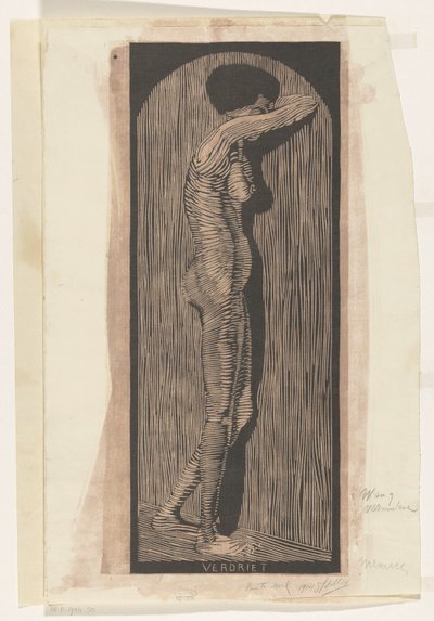 Verdriet (título original del objeto) de Samuel Jessurun de Mesquita (signed by artist)