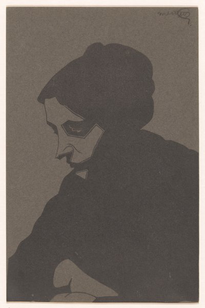 Mujer en vista de tres cuartos a la izquierda, con sombra de caída de Samuel Jessurun de Mesquita (signed by artist)