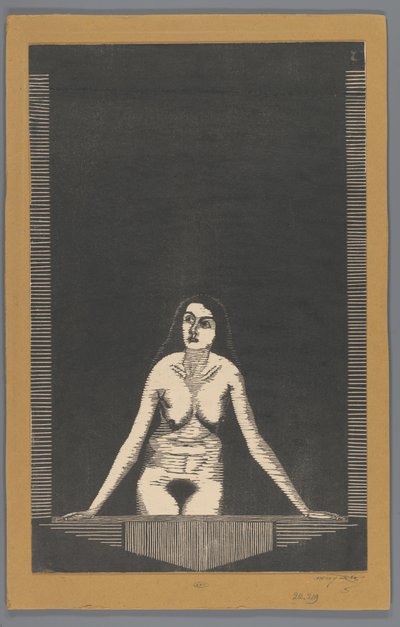 Mujer desnuda en la ventana de Samuel Jessurun de Mesquita (signed by artist)