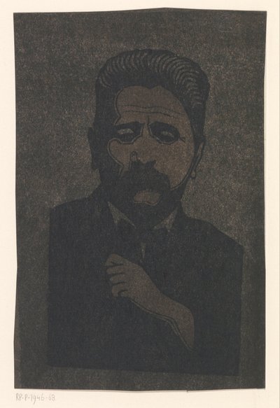 Autorretrato (con sombra paralela) de Samuel Jessurun de Mesquita (signed by artist)