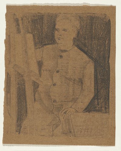 Autorretrato detrás del caballete de Samuel Jessurun de Mesquita (signed by artist)