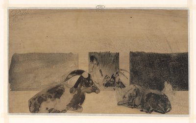 Unas cabras reclinadas de Samuel Jessurun de Mesquita