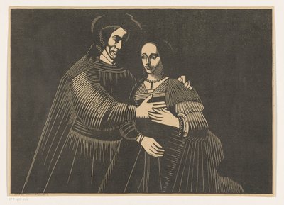Retrato de una pareja como figuras del Antiguo Testamento, llamado 