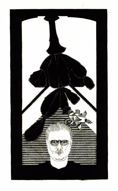 Autorretrato con un cactus de Pascua de Samuel Jessurun de Mesquita