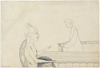 Dos figuras de fantasía que se señalan mutuamente de Samuel Jessurun de Mesquita