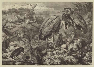 La garza en Didlington Park, Norfolk de Samuel John Carter