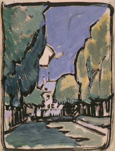 Paisaje (óleo sobre papel) de Samuel John Peploe