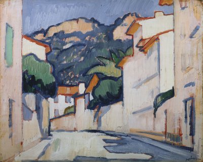 Escena de calle, Cassis, c.1913 de Samuel John Peploe